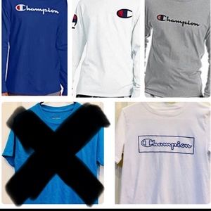 COPY - A bundle of men size small Champion shirts